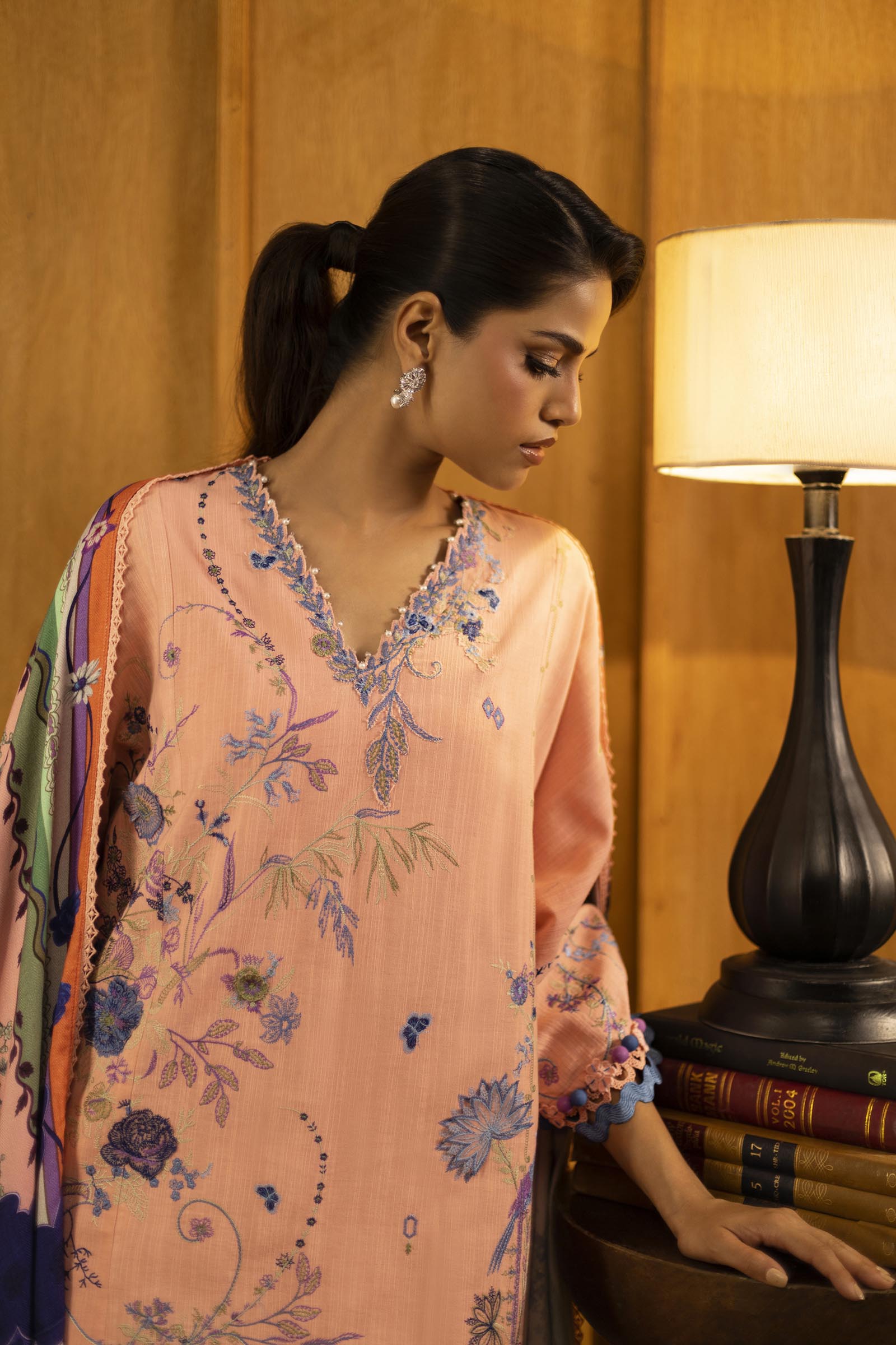 Sana Safinaz | Muzlin Winter 25 | M253-006B by Sana Safinaz - Designer Dress - Type : Ladies Clothes - Available at Saira Sultan - 100% Original 