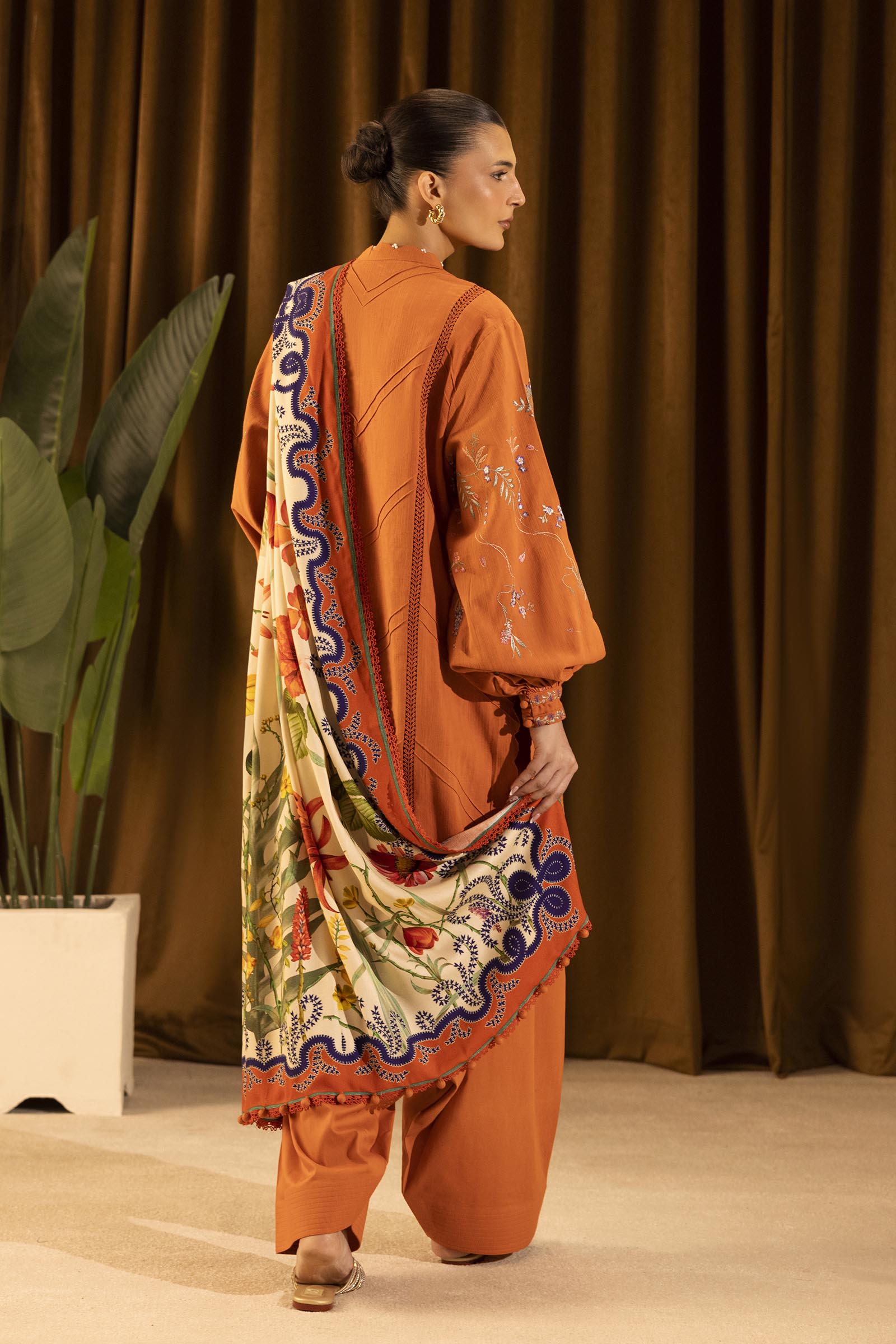 Sana Safinaz | Muzlin Winter 25 | M253-009B by Sana Safinaz - Designer Dress - Type : Ladies Clothes - Available at Saira Sultan - 100% Original 