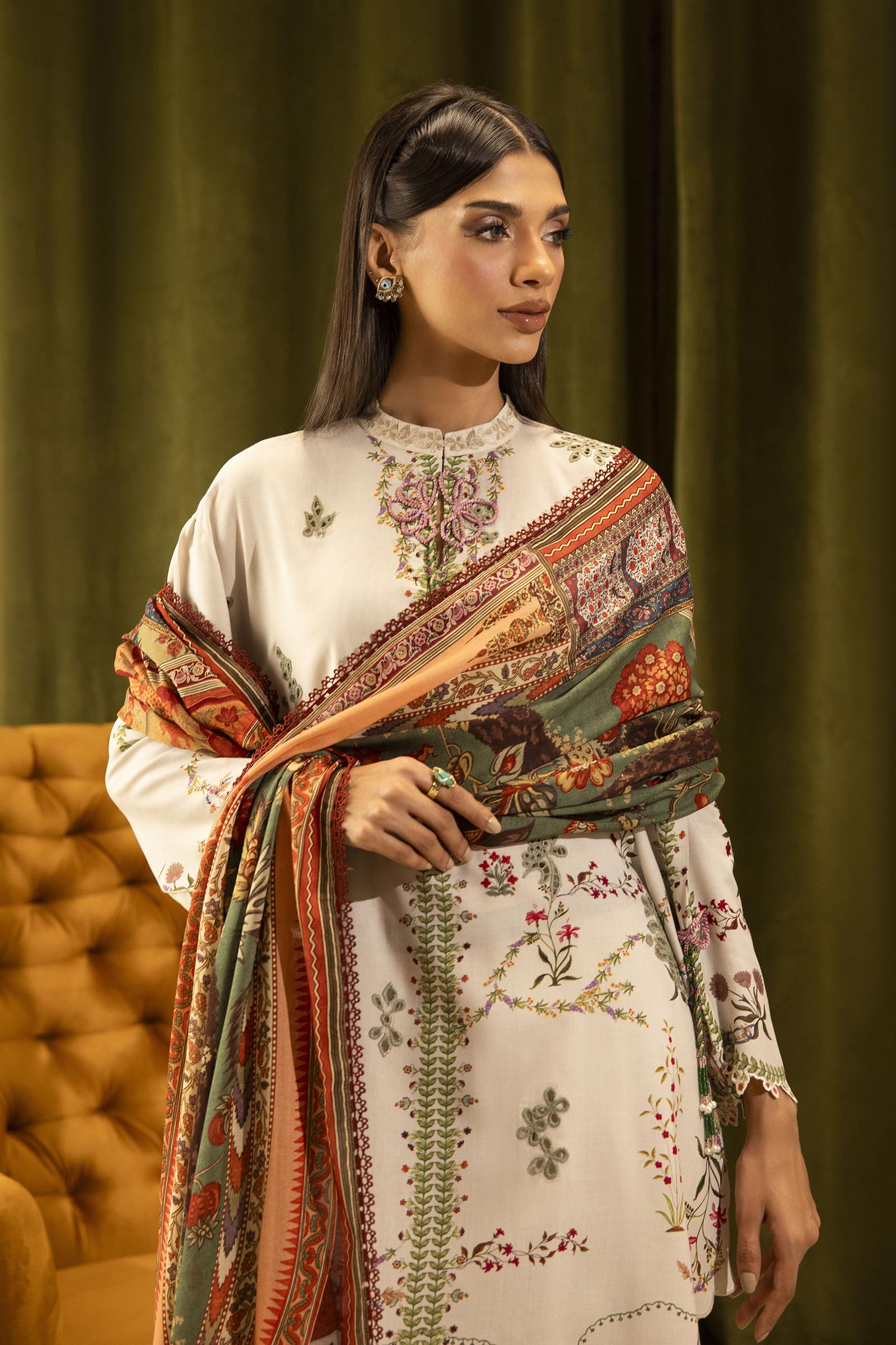 Sana Safinaz | Muzlin Winter 25 | 015A by Sana Safinaz - Designer Dress - Type : Ladies Clothes - Available at Saira Sultan - 100% Original 
