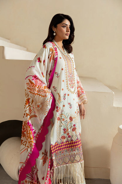 Ramsha | Mashaal Luxury Lawn | L-1308 M Ivory Lawn