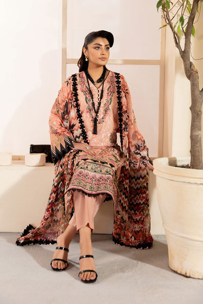 Ramsha | Mashaal Luxury Lawn | L-1311 L Nude Peach Lawn