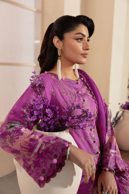Ramsha | Mashaal Luxury Lawn | L-1312 L Lawn Mauve Pink