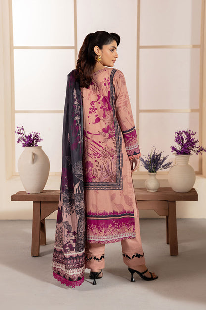 Ramsha | Mashaal Luxury Lawn | L-1306 S Soft Pink Lawn