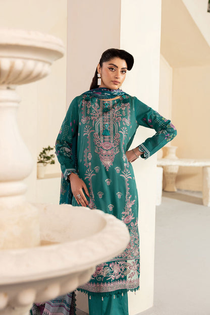Ramsha | Mashaal Luxury Lawn | L-1310 M Emerald Green Lawn