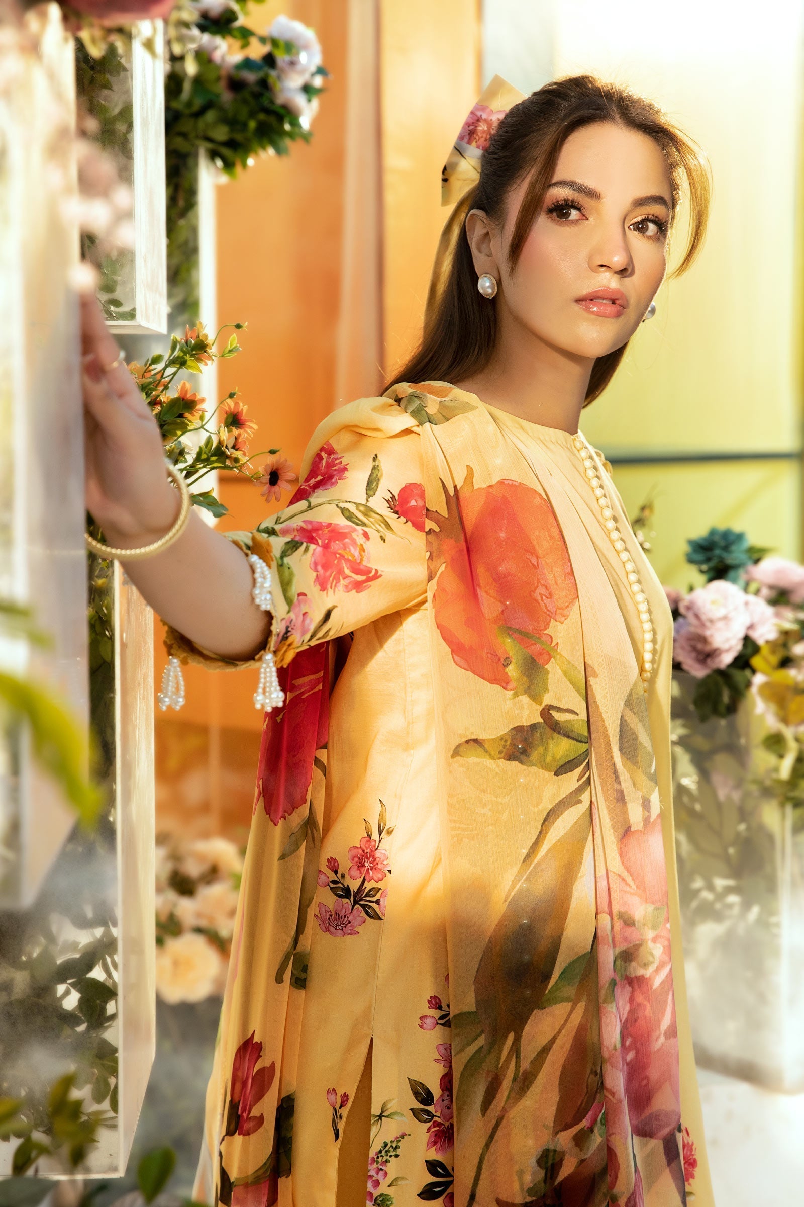 Maria B | M Basic Summer Lawn 25 | MB-CUS25-701A XL Yellow Lawn