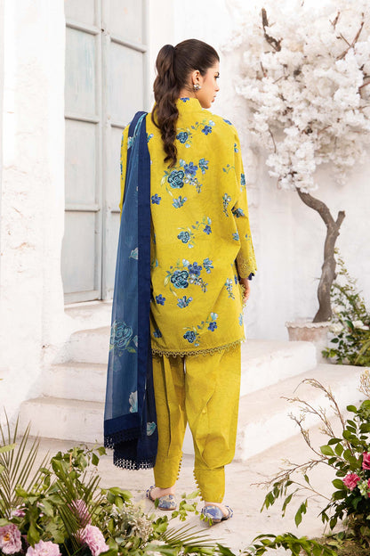 Maria B | M Basic Summer Lawn 25 | MB-CUS25-702A S Mustard Lawn