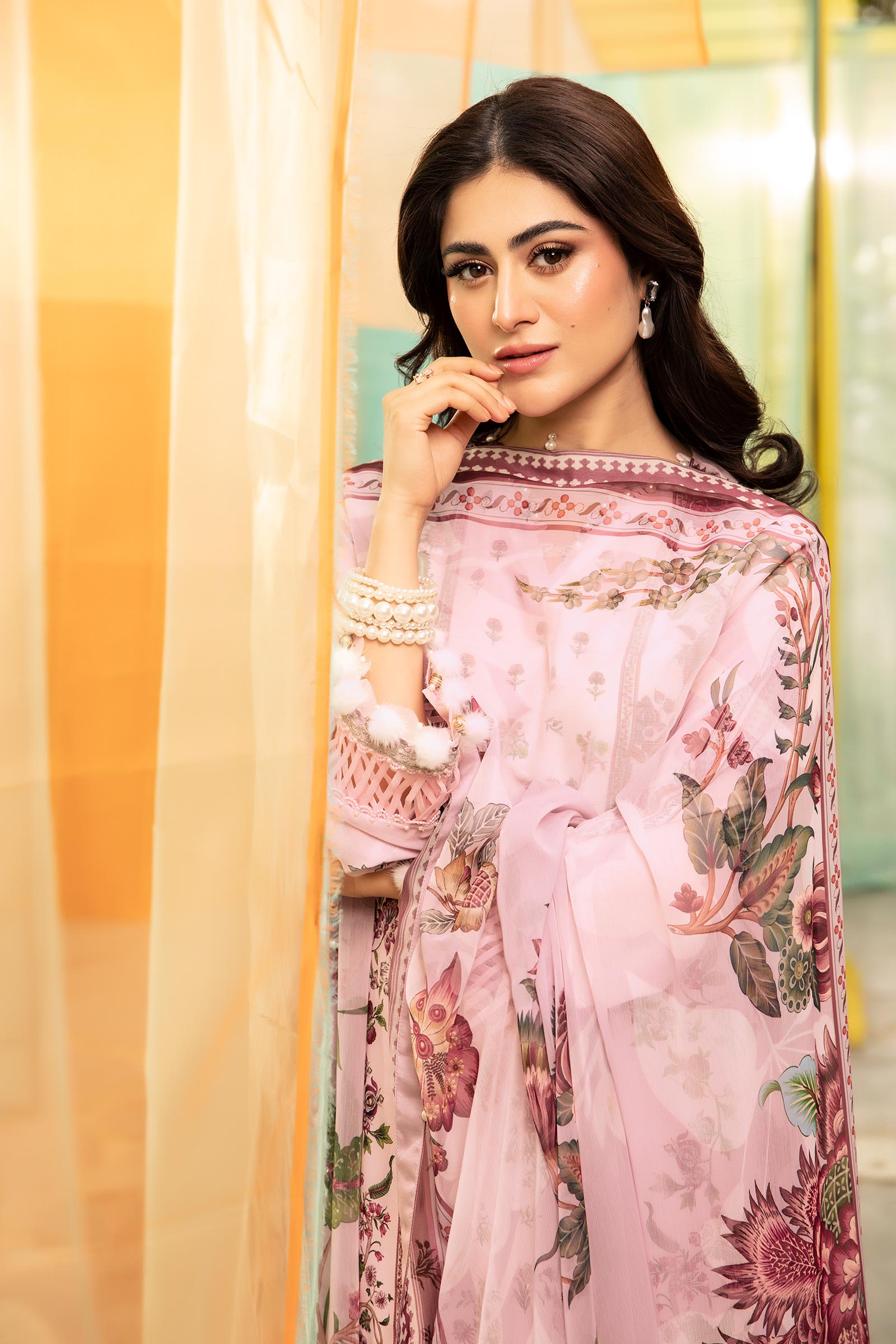 Maria B | M Basic Summer Lawn 25 | MB-CUS25-705B L Lilac Lawn