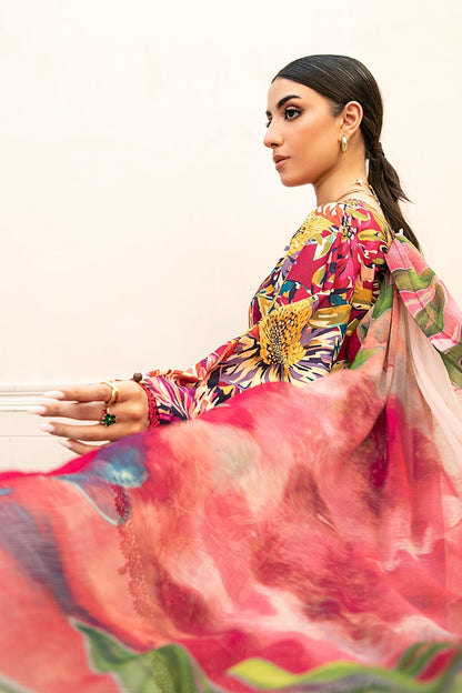 Maria B | Eid Basic Lawn | MB-CUS25-903B L Magenta Lawn