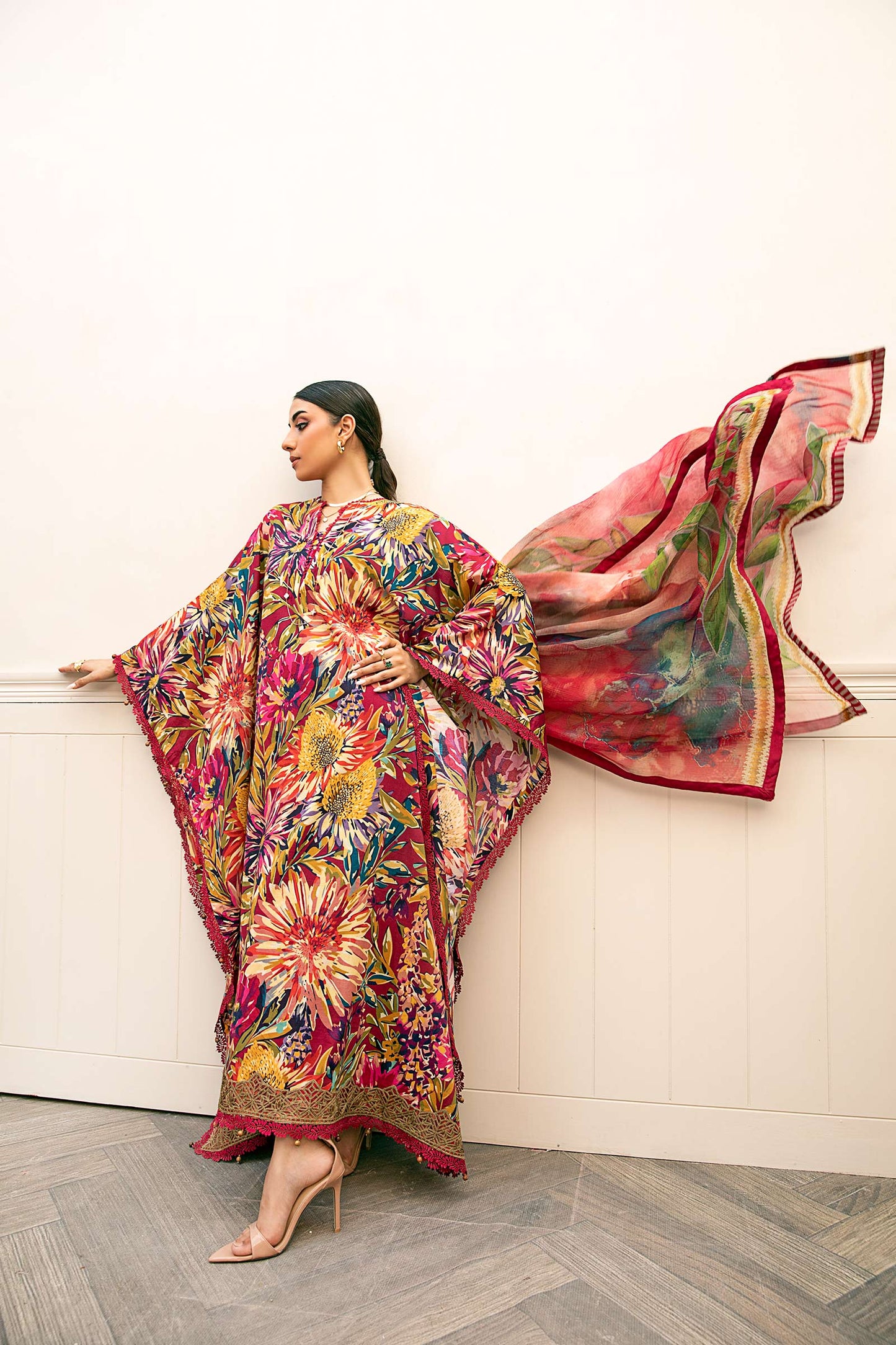 Maria B | Eid Basic Lawn | MB-CUS25-903B XL Magenta Lawn