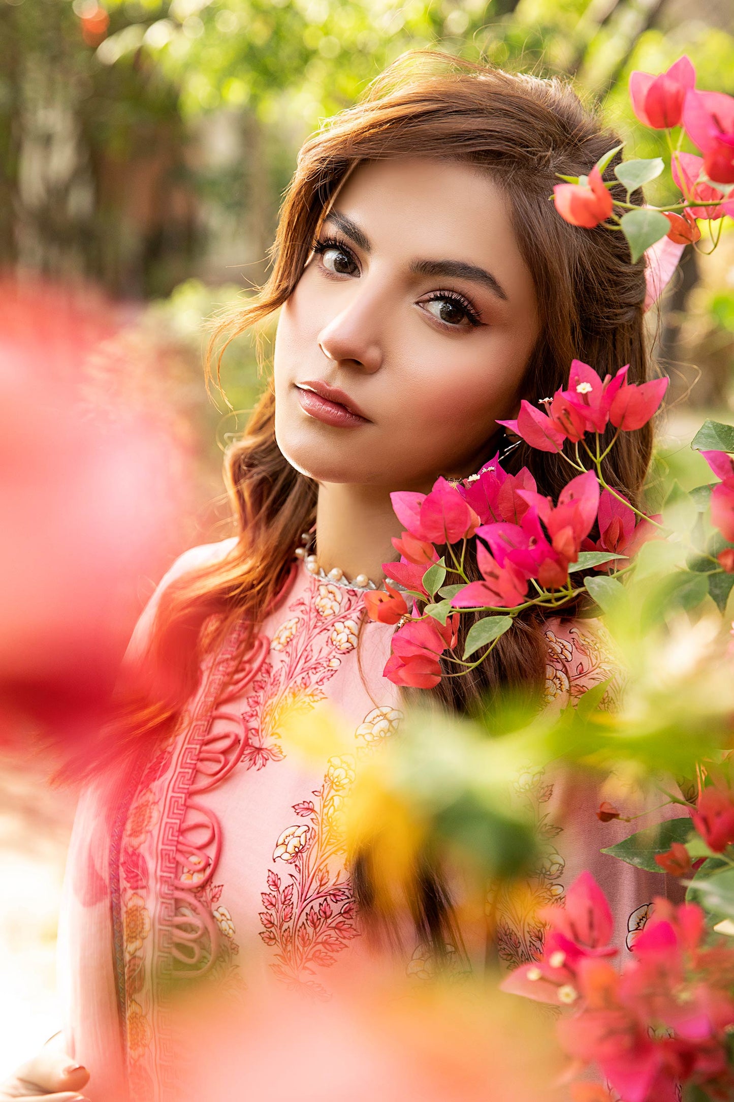 Maria B | Eid Basic Lawn | MB-CUS25-908A M Tea Pink Lawn