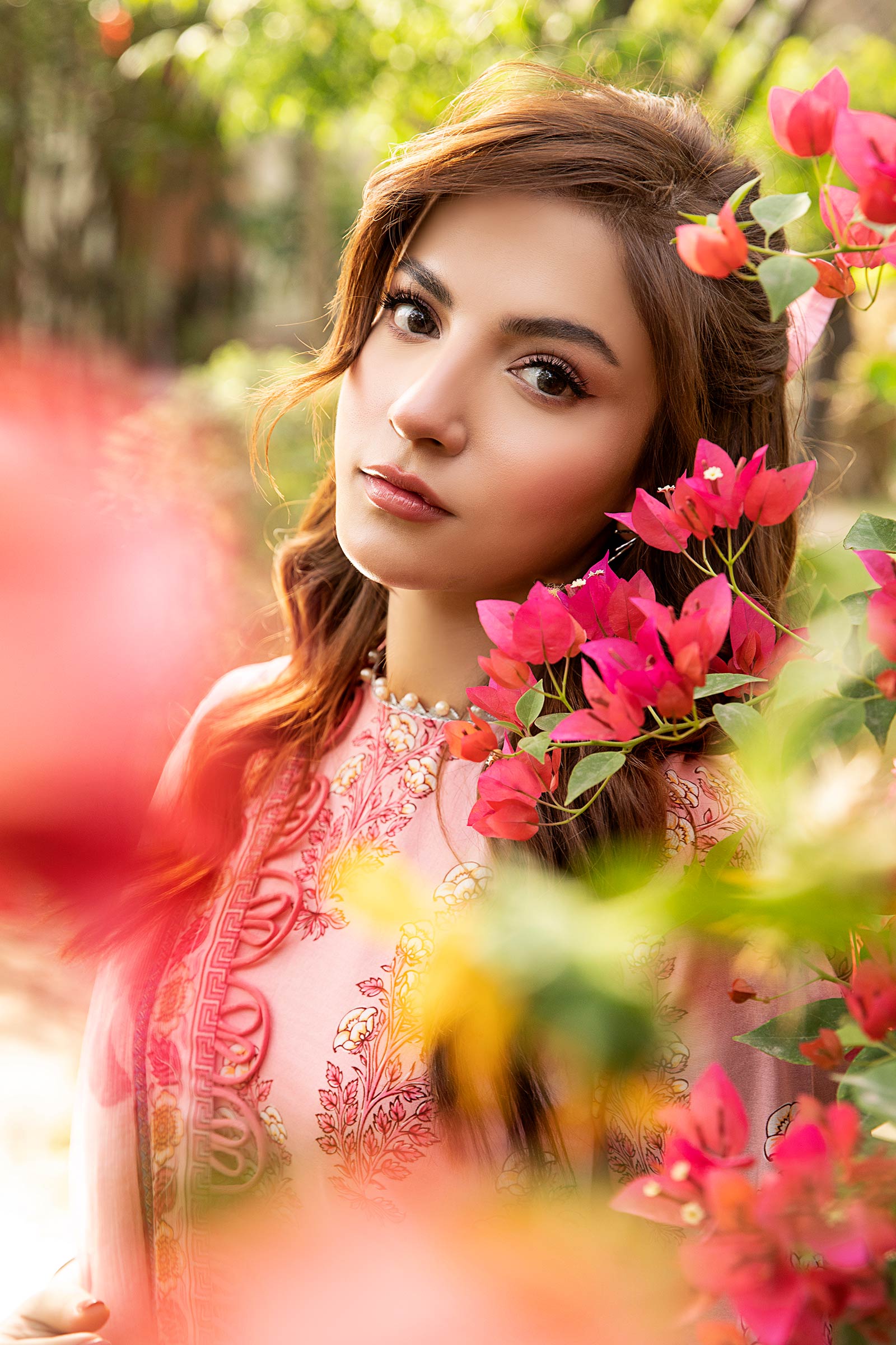 Maria B | Eid Basic Lawn | MB-CUS25-908A M Tea Pink Lawn