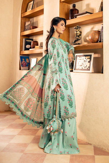 Maria B | Eid Basic Lawn | MB-CUS25-908B S Mint Green Lawn