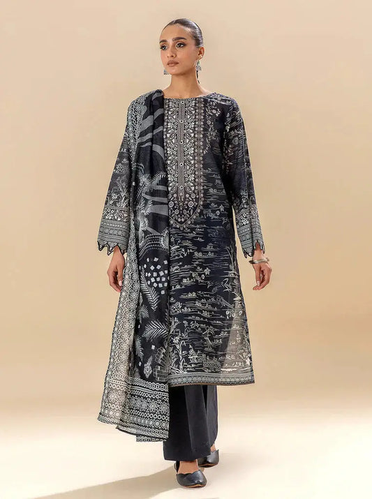 Morbagh | Lawn Collection 24 | EBONY STREAMS - Pakistani Designer Dress - by Morbagh | Type: Luxury - 100% Original at Saira Sultan