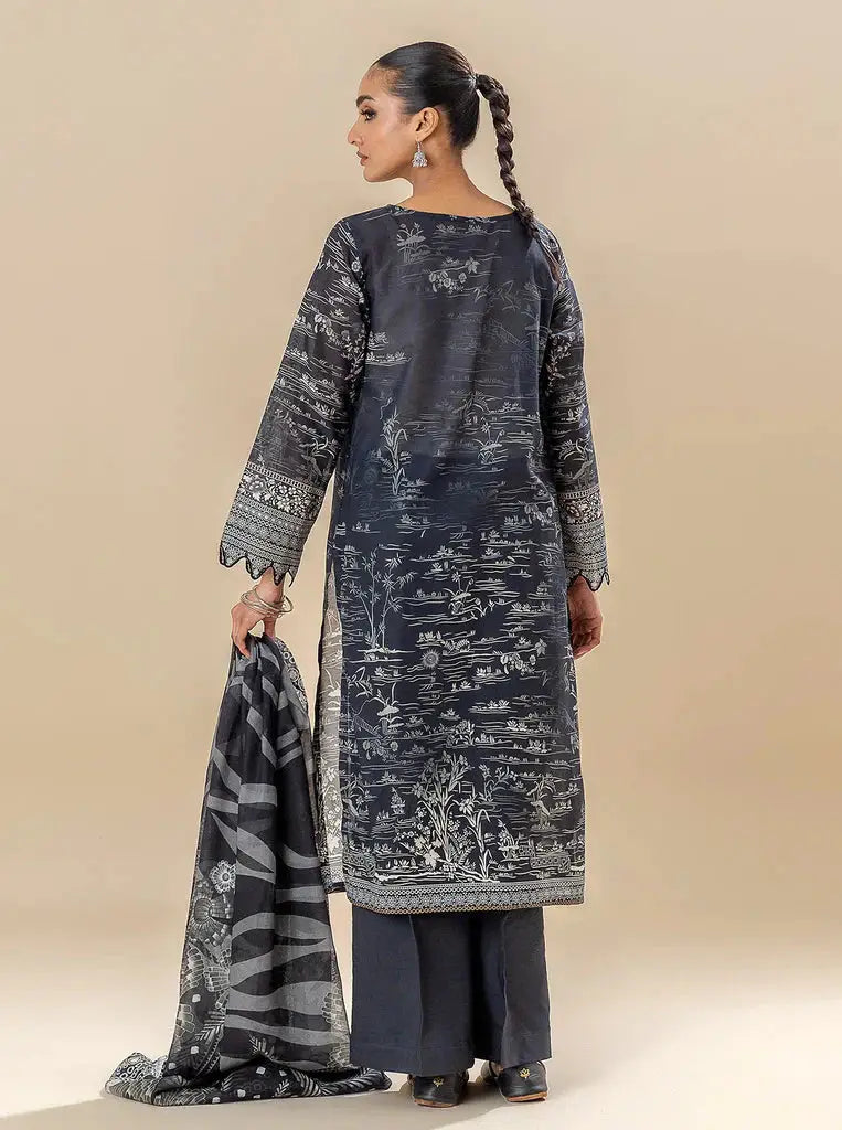 Morbagh | Lawn Collection 24 | EBONY STREAMS - Pakistani Designer Dress - by Morbagh | Type: Luxury - 100% Original at Saira Sultan