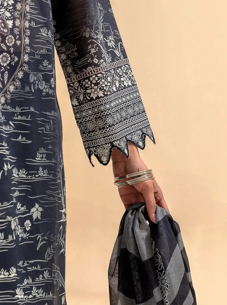 Morbagh | Lawn Collection 24 | EBONY STREAMS - Pakistani Designer Dress - by Morbagh | Type: Luxury - 100% Original at Saira Sultan