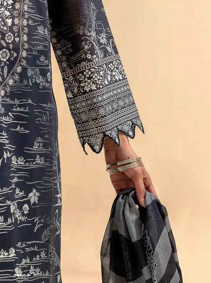 Morbagh | Lawn Collection 24 | EBONY STREAMS - Pakistani Designer Dress - by Morbagh | Type: Luxury - 100% Original at Saira Sultan