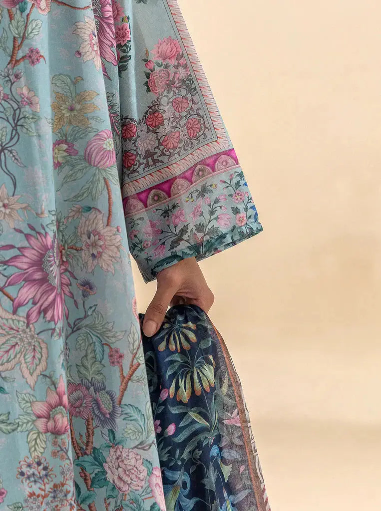 Morbagh | Lawn Collection 24 | SOUL BLUE - Pakistani Designer Dress - by Morbagh | Type: Luxury - 100% Original at Saira Sultan
