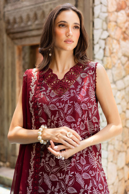 Marjjan | Seraya Lawn 25 | MBL- 19 B XL Maroon Lawn