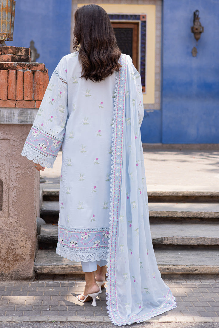 Marjjan | Seraya Lawn 25 | MBL- 20 A S Pale Sky Blue Lawn