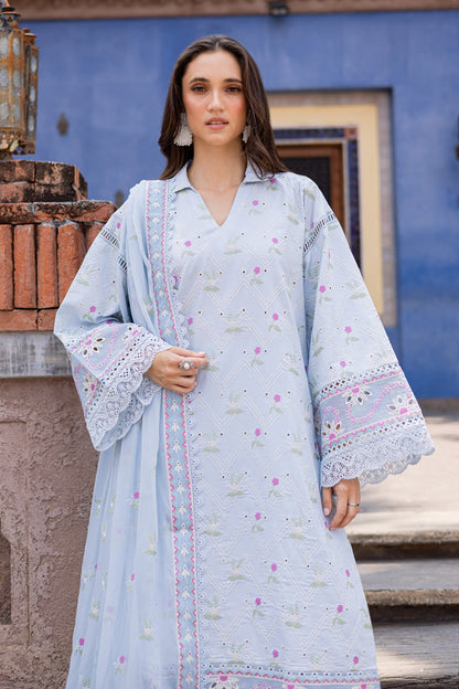 Marjjan | Seraya Lawn 25 | MBL- 20 A M Pale Sky Blue Lawn