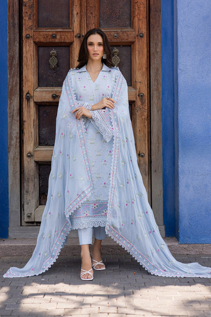 Marjjan | Seraya Lawn 25 | MBL- 20 A XL Pale Sky Blue Lawn