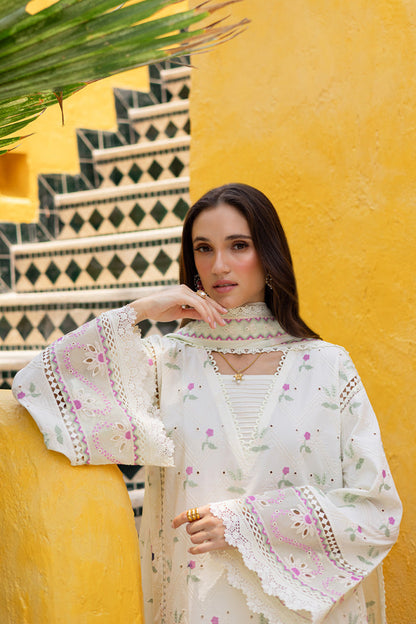 Marjjan | Seraya Lawn 25 | MBL- 20 B Custom Size Lawn Ivory