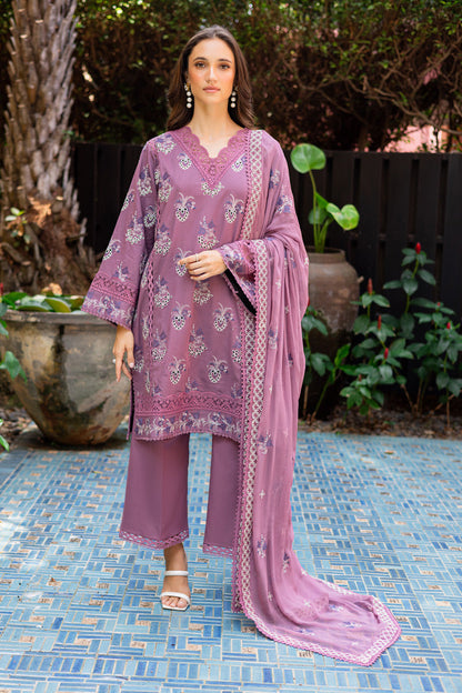 Marjjan | Seraya Lawn 25 | MBL- 21 A M Purple Gray Lawn