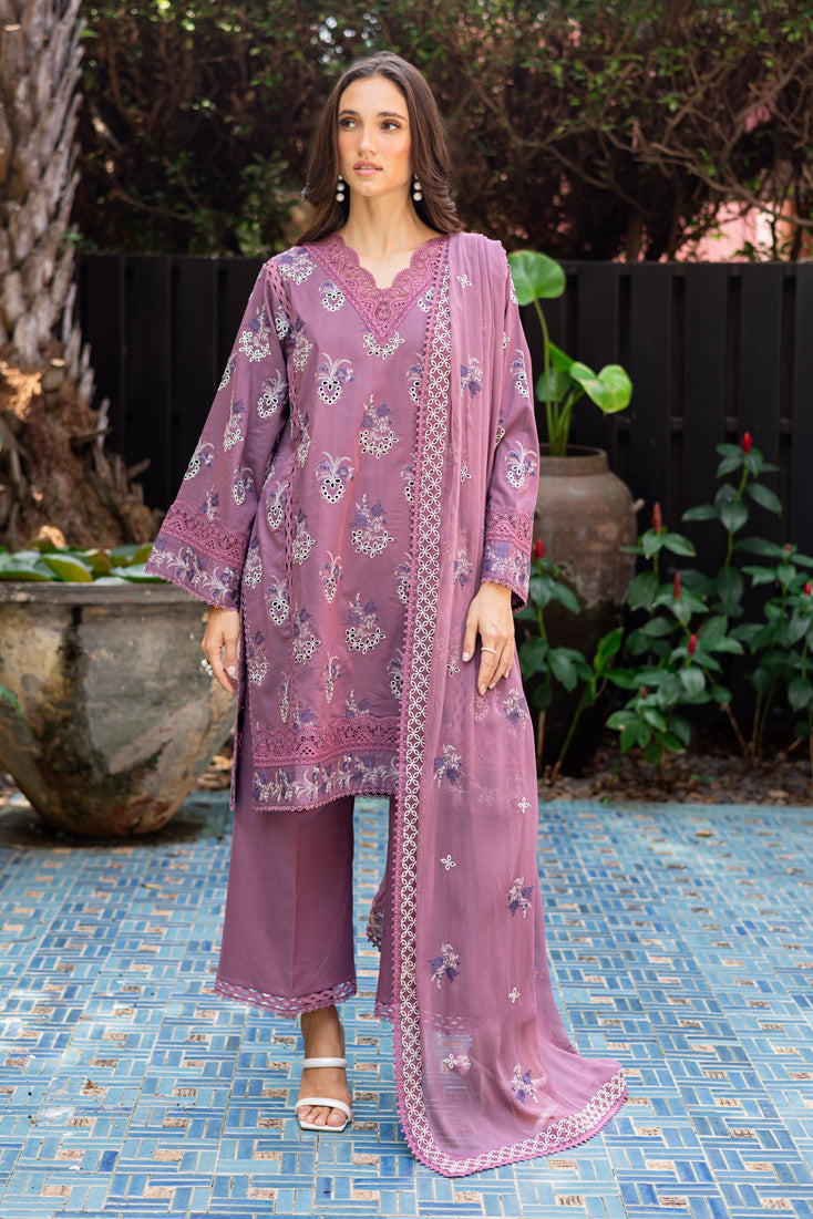Marjjan | Seraya Lawn 25 | MBL- 21 A XS Purple Gray Lawn