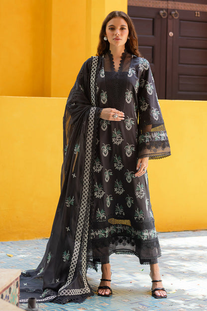 Marjjan | Seraya Lawn 25 | MBL- 21 B M Black Lawn