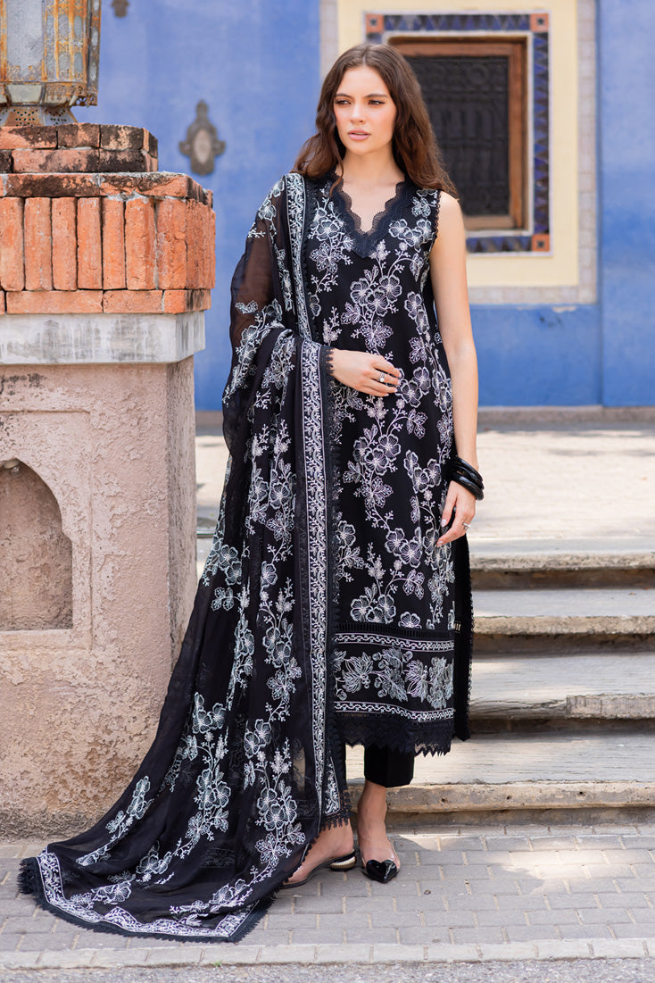 Marjjan | Seraya Lawn 25 | MBL- 22 A XS Black Lawn