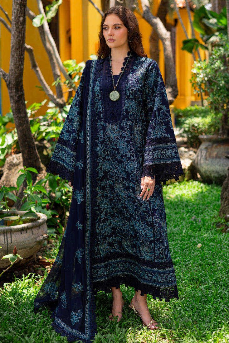 Marjjan | Seraya Lawn 25 | MBL- 23 A XS Navy Blue Lawn