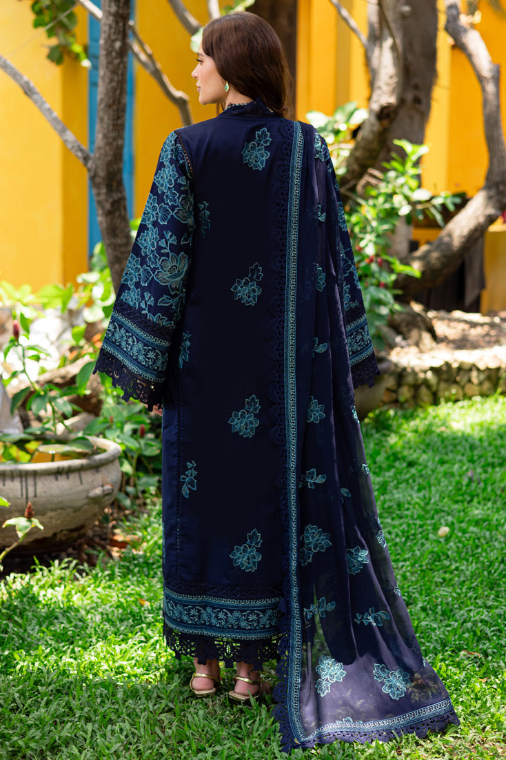Marjjan | Seraya Lawn 25 | MBL- 23 A S Navy Blue Lawn