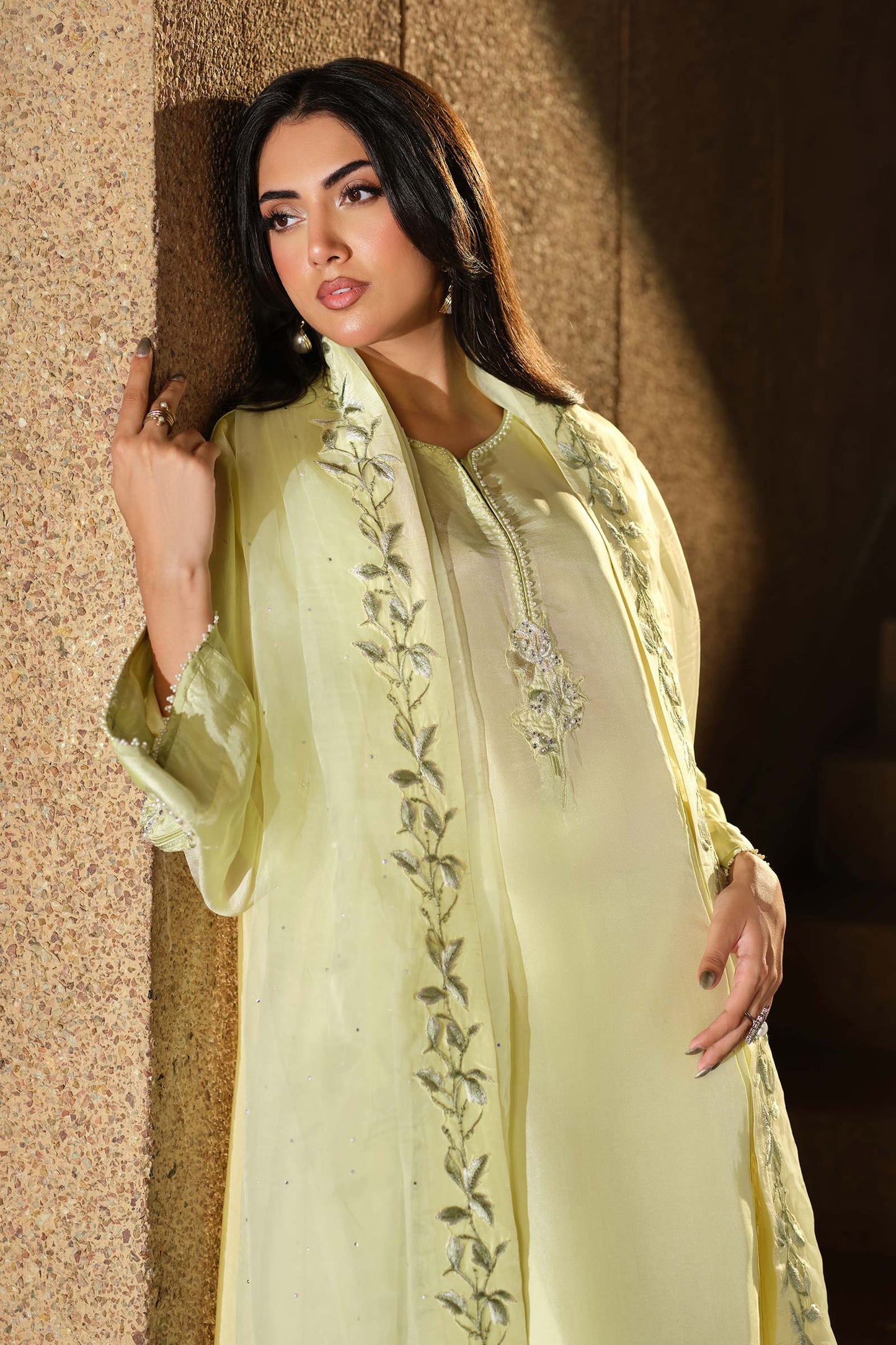 Maria B | Pre fall Dresses | MBS-W25-09 Y - Pakistani Designer Dress - by Maria B - Type : Ladies Clothes - 100% Original at Saira Sultan