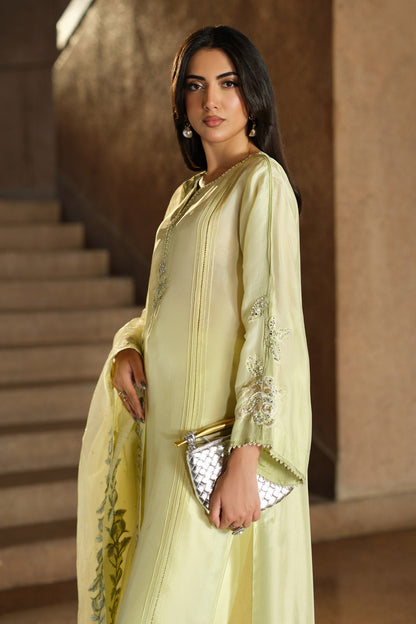 Maria B | Pre fall Dresses | MBS-W25-09 Y - Pakistani Designer Dress - by Maria B - Type : Ladies Clothes - 100% Original at Saira Sultan