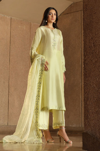 Maria B | Pre fall Dresses | MBS-W25-09 Y - Pakistani Designer Dress - by Maria B - Type : Ladies Clothes - 100% Original at Saira Sultan