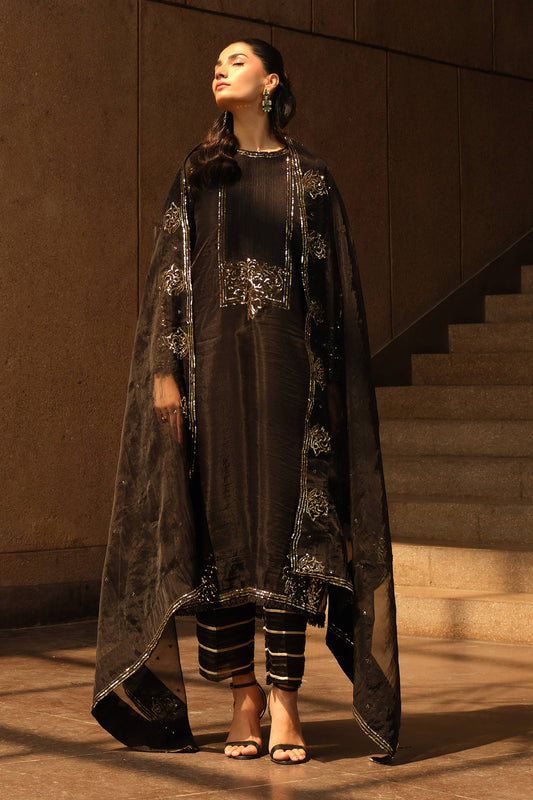 Maria B | Pre fall Dresses | MBS-W25-10 BL - Pakistani Designer Dress - by Maria B - Type : Ladies Clothes - 100% Original at Saira Sultan