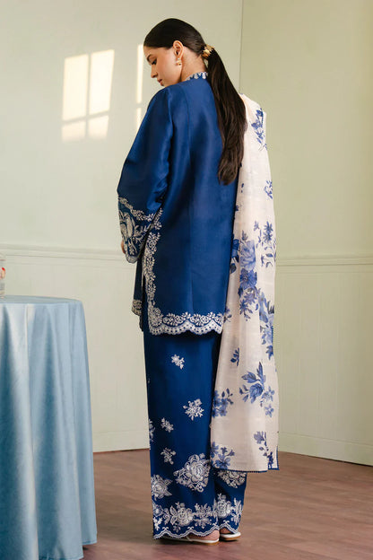 Zara Shahjahan | Coco Lawn 25 | MEADOW-8B S Navy Jacquard
