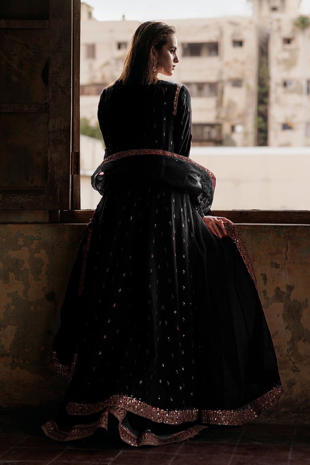 Charizma | Statement Dresses | CMA-4-088 M Black Raw Silk