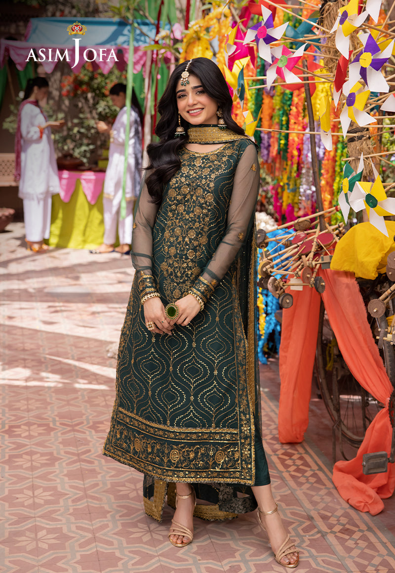 Asim Jofa | Pyaar Diyan Gallan Formals | AJEM-16 - Pakistani Designer Dress - by Asim Jofa | Type: Formal - 100% Original at Saira Sultan