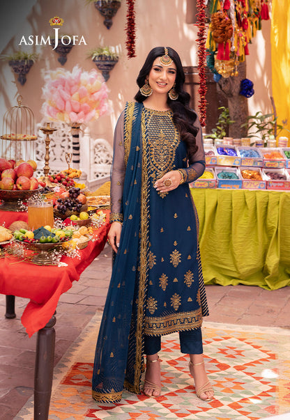 Asim Jofa | Pyaar Diyan Gallan Formals | AJEM-07 - Pakistani Designer Dress - by Asim Jofa | Type: Formal - 100% Original at Saira Sultan