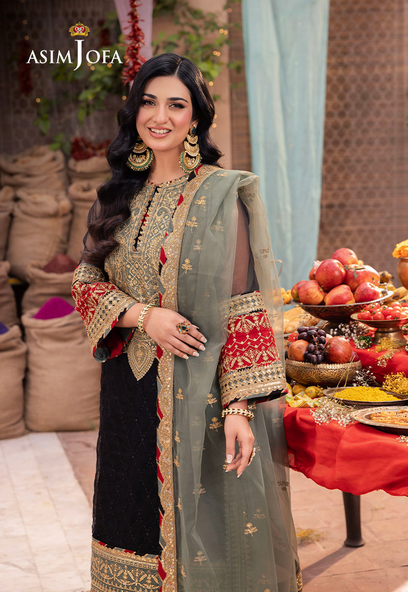Asim Jofa | Pyaar Diyan Gallan Formals | AJEM-15 - Pakistani Designer Dress - by Asim Jofa | Type: Formal - 100% Original at Saira Sultan