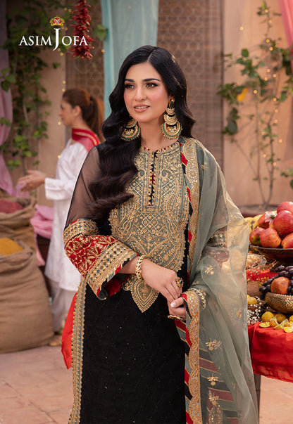 Asim Jofa | Pyaar Diyan Gallan Formals | AJEM-15 - Pakistani Designer Dress - by Asim Jofa | Type: Formal - 100% Original at Saira Sultan