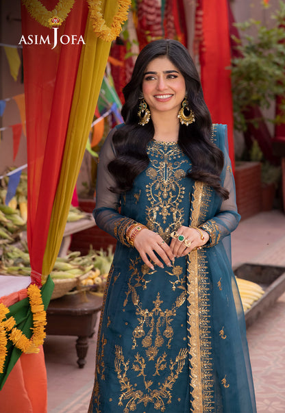 Asim Jofa | Pyaar Diyan Gallan Formals | AJEM-13 - Pakistani Designer Dress - by Asim Jofa | Type: Formal - 100% Original at Saira Sultan