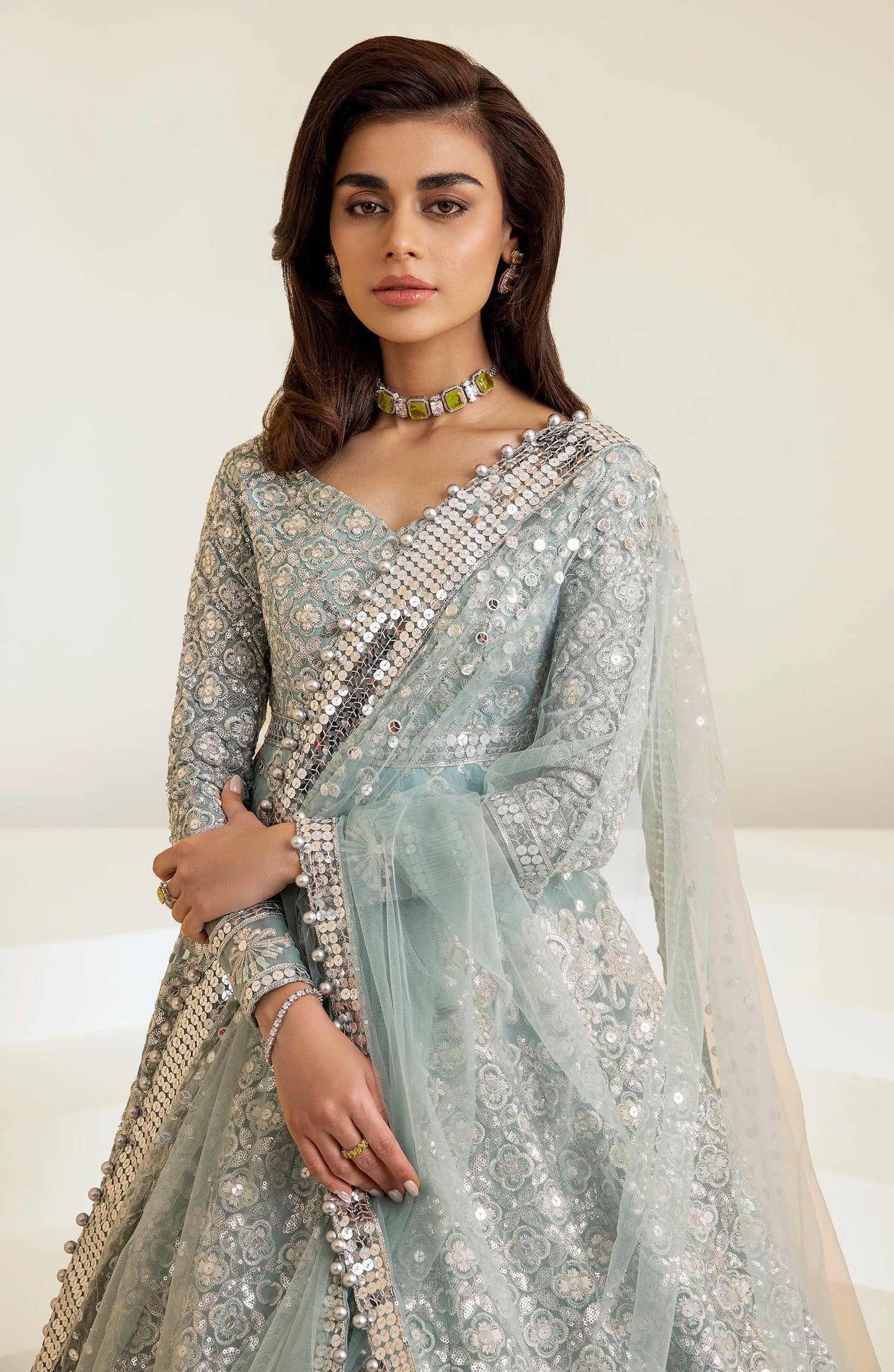 Maryum N Maria | The Brides 23 | Soft Hint (MS23-531) - Pakistani Designer Dress - by Maryum N Maria | Type: Bridal - 100% Original at Saira Sultan