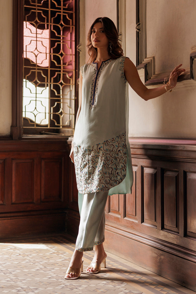 The Pink Tree Company | Yaadish Bakhair | Firoza - Pakistani Designer Dress - by The Pink Tree Company - Type : Ladies Clothes - 100% Original at Saira Sultan