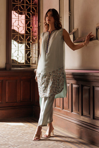 The Pink Tree Company | Yaadish Bakhair | Firoza - Pakistani Designer Dress - by The Pink Tree Company - Type : Ladies Clothes - 100% Original at Saira Sultan