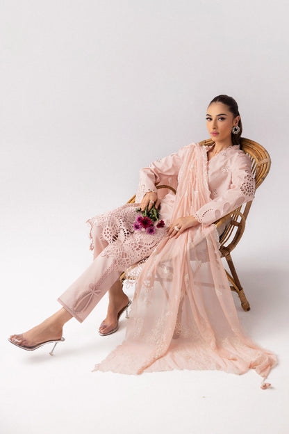 Qalamkar | Basic Pret 25 | KT-05 Shareen L Pink Lawn