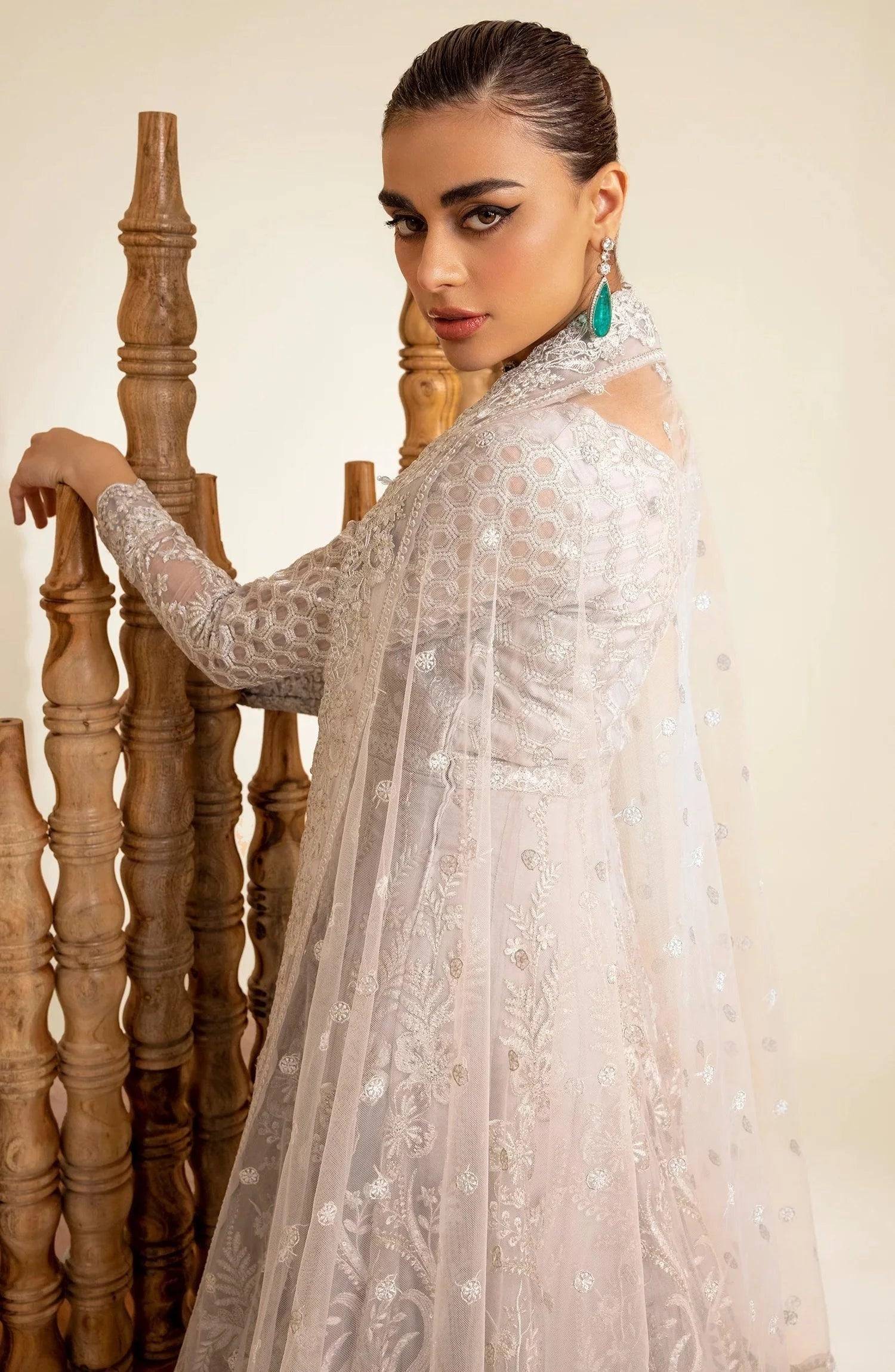 Maryum N Maria | The Brides 23 | Silver Thorn (MS23-535) - Pakistani Designer Dress - by Maryum N Maria | Type: Bridal - 100% Original at Saira Sultan