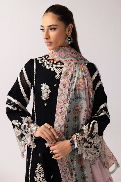 Qalamkar | Basic Pret 25 | KT-07 Mahira M Black Lawn