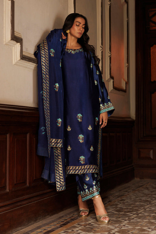 The Pink Tree Company | Yaadish Bakhair | Blue Mirage - Pakistani Designer Dress - by The Pink Tree Company - Type : Ladies Clothes - 100% Original at Saira Sultan